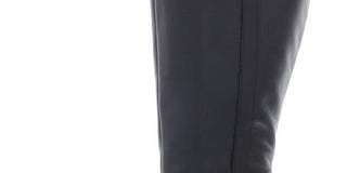 Giani Bernini Women's Rozario Leather Almond Toe Knee High Fashion Boots Black Size 7.5 W-WC