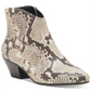 INC Women's Idra Faux Leather Almond Toe Booties Multi  Brown Size 7 M