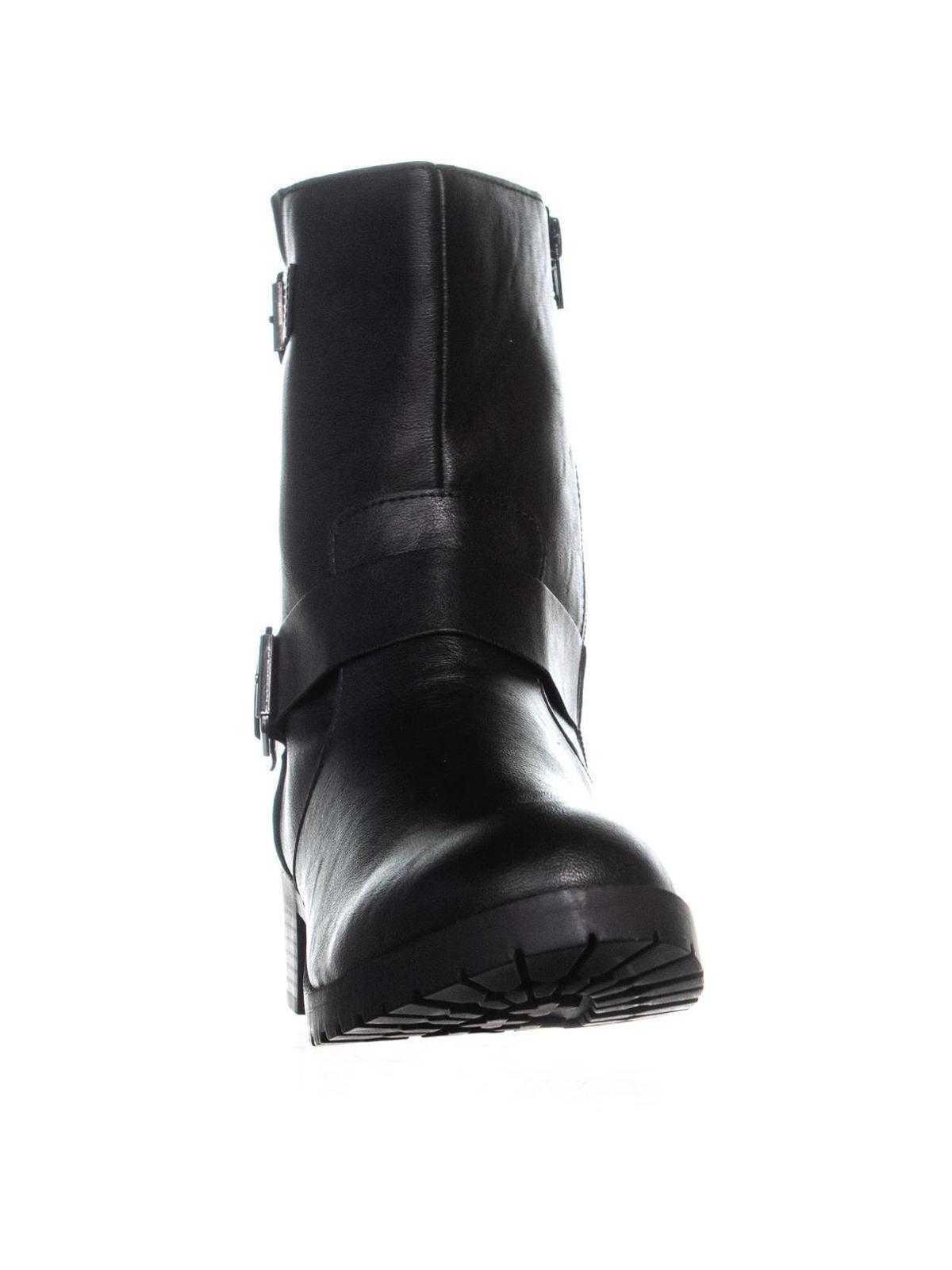 SC35 Women's Gianara Mid Calf Boots Black Size 10.5 M