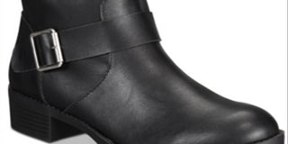 SC35 Women's Gianara Mid Calf Boots Black Size 10.5 M