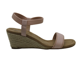 Alfani Women's Gillee Fabric Open Toe Casual Ankle Strap Sandals Pink Size 6.5 M