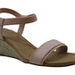 Alfani Women's Gillee Fabric Open Toe Casual Ankle Strap Sandals Pink Size 6.5 M