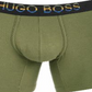 Hugo Men's Smooth Boxer Briefs Green Size Large