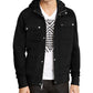 INC Men's  Quilted Color Block Jacket Black Size Small