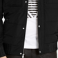 INC Men's  Quilted Color Block Jacket Black Size Small