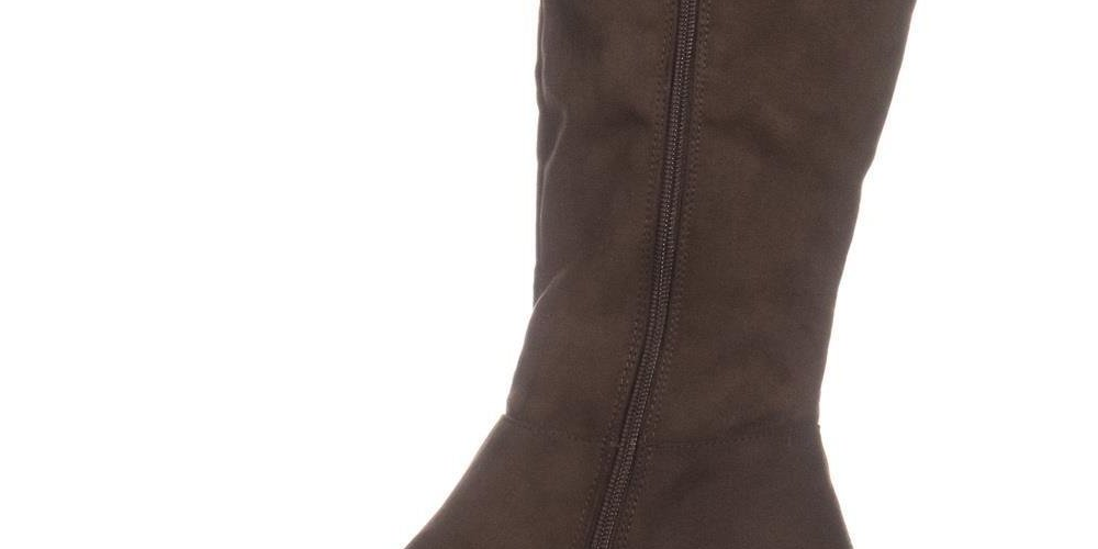 Style & Co. Women's Finnly Almond Toe Mid-Calf Fashion Boots Brown Size 8 M