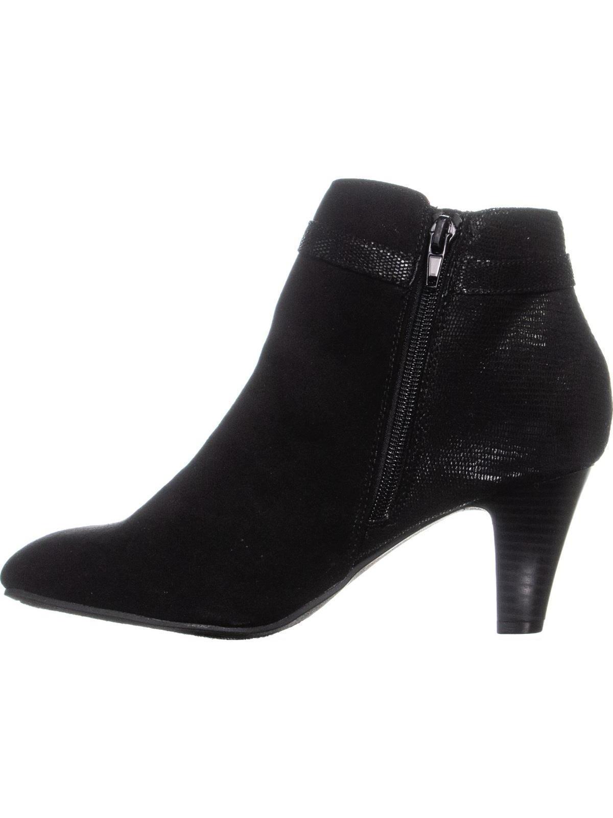 Karen Scott Women's  Violaa Kitten Heel Ankle Boots  Black Size 7 M
