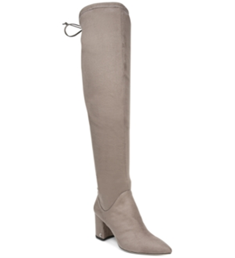 Circus by Sam Edelman Women's Pointed Toe Wide Calf Over the Knee Boots Gray Size 9
