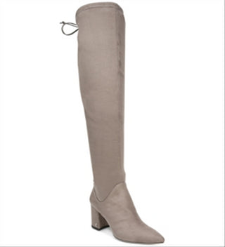 Circus by Sam Edelman Women's Pointed Toe Wide Calf Over the Knee Boots Gray Size 9
