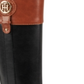 Tommy Hilfiger Women's Imina 3 Faux Leather Knee-High Riding Boots Black Size 7 M
