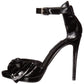 Nine West Women's Bellen Synthetic Heeled Sandal Black Size 9 M