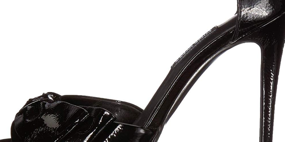 Nine West Women's Bellen Synthetic Heeled Sandal Black Size 9 M