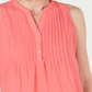 Charter Club Women's Pintucked Top Pink Size Petite