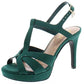 Thalia Sodi  Women's Verrda Platform Evening Sandal Emerald Micro Size 9.5M