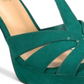 Thalia Sodi  Women's Verrda Platform Evening Sandal Emerald Micro Size 9.5M