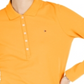 Tommy Hilfiger Women's Long Sleeve Polo Top Orange Size XS