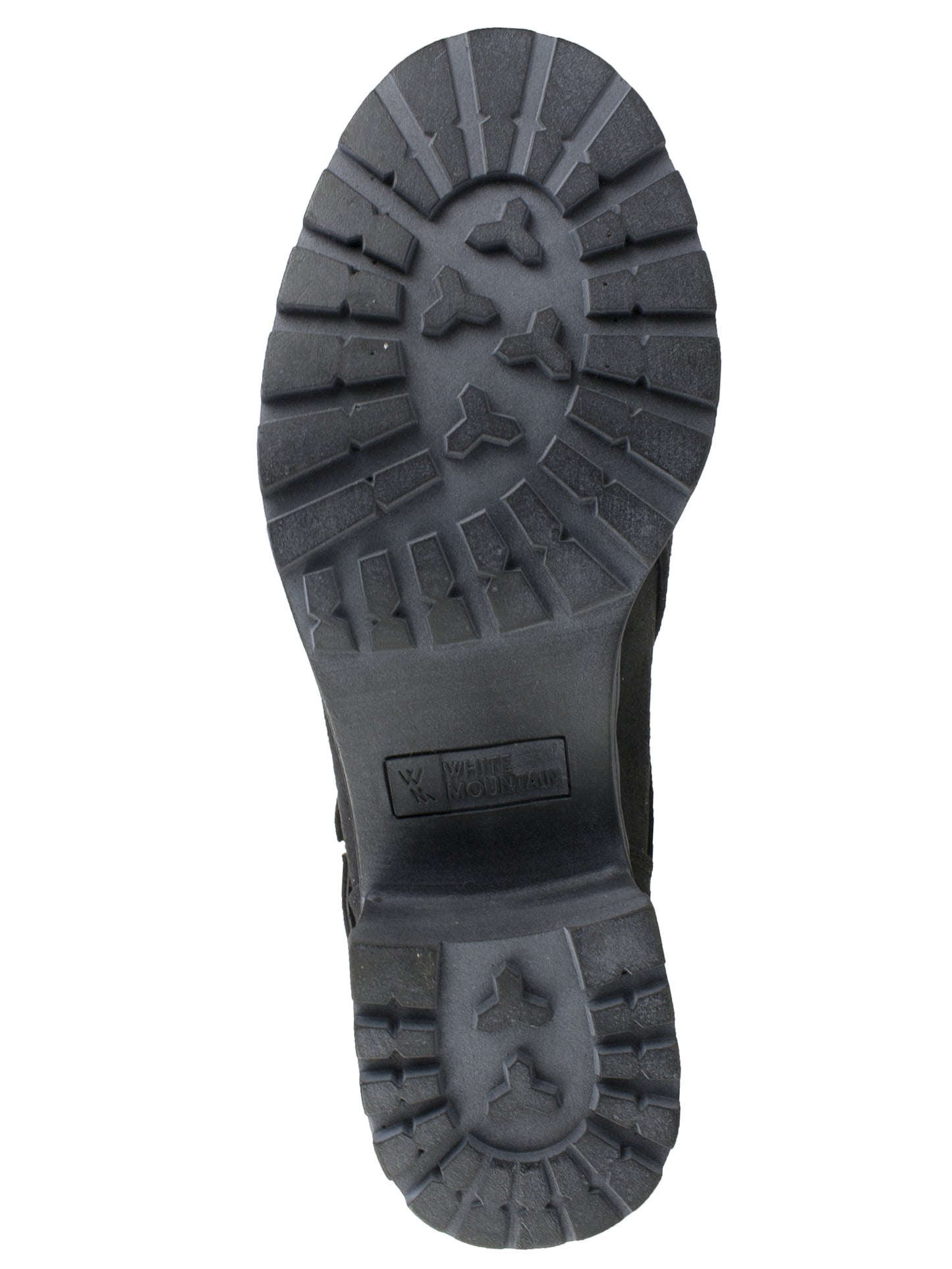 White Mountain Women's Chastity Ankle Boot Black Waxy Suedette Gray Size 10 M