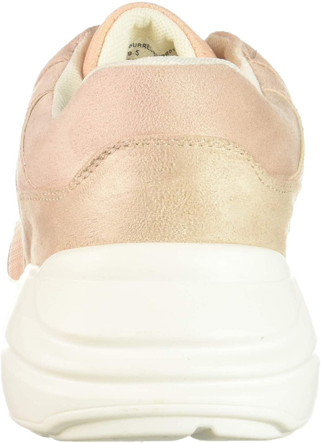Madden Girl Women's Burrel Low Top Lace up Fashion Sneakers Blush Size 9.5M