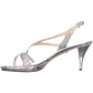 Nina Women's  Nura  Sandals Silver Size 7 M