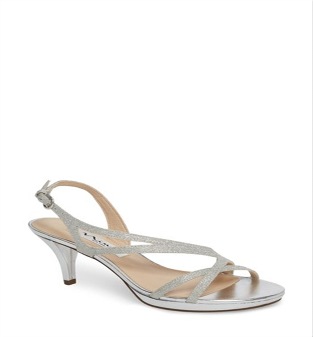 Nina Women's  Nura  Sandals Silver Size 7 M