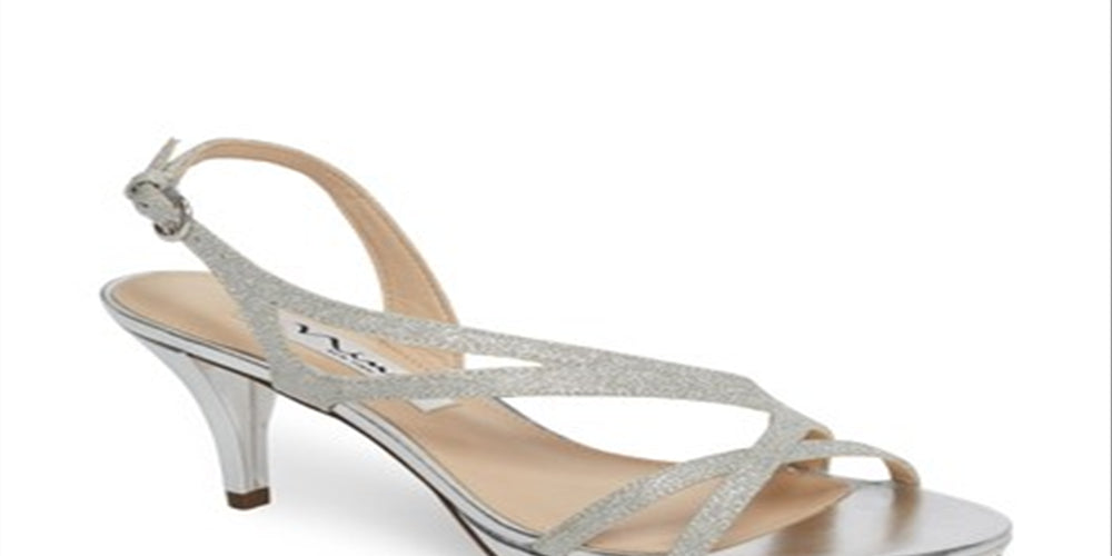 Nina Women's  Nura  Sandals Silver Size 7 M