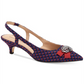 Charter Club Women's Lollee Bow Slingback Pumps Navy-Pink Size 5M