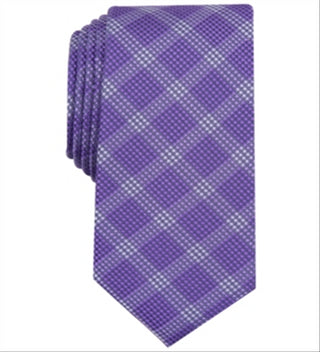Alfani Men's Henderson Silk Blend Business Neck Tie Purple Size One Size