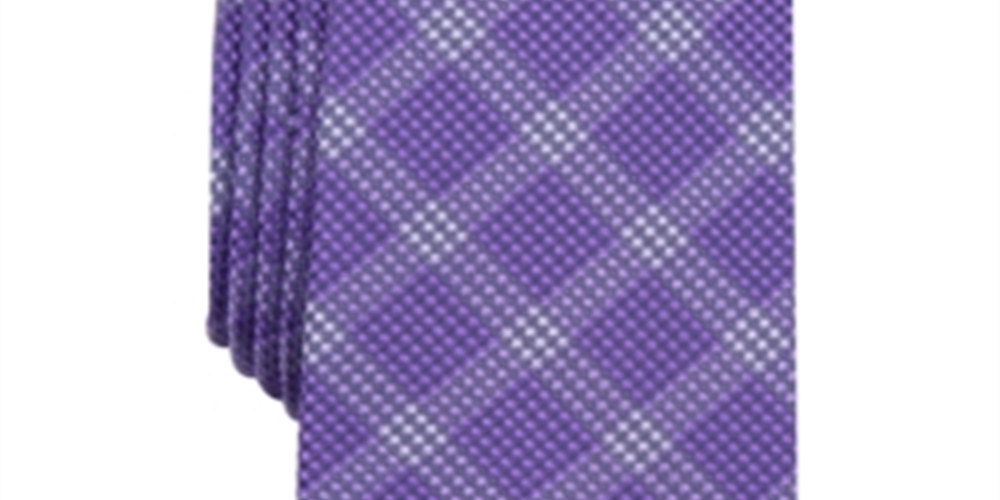 Alfani Men's Henderson Silk Blend Business Neck Tie Purple Size One Size