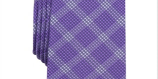 Alfani Men's Henderson Silk Blend Business Neck Tie Purple Size One Size