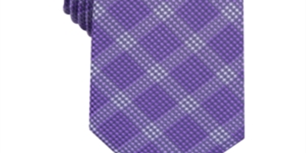 Alfani Men's Henderson Silk Blend Business Neck Tie Purple Size One Size