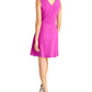 Rachel Roy Women's  V Neck Sleeveless Fit + Flare Dress New Purple Size XXL