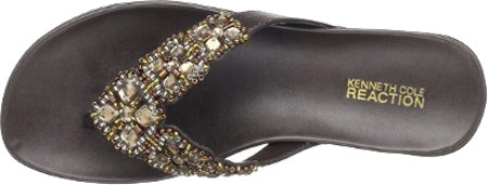 Kenneth Cole Reaction Women's Glam Athon Sandal Brown Size 7 M