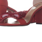 INC International Concepts Women's Kivah Fabric Open Toe Casual Ankle Strap Sandle Red Size 7 M