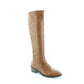 Bar III Women's Vayla Leather Closed Toe Knee High Fashion Boots Brown Size 5.5 M