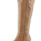 Bar III Women's Vayla Leather Closed Toe Knee High Fashion Boots Brown Size 5.5 M