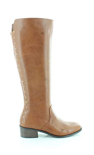 Bar III Women's Vayla Leather Closed Toe Knee High Fashion Boots Brown Size 5.5 M
