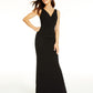 Emerald Sundae Women's Cut Out Back Sleeveless V Neck Maxi Dress Black Size XX-Small