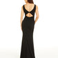 Emerald Sundae Women's Cut Out Back Sleeveless V Neck Maxi Dress Black Size XX-Small