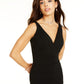 Emerald Sundae Women's Cut Out Back Sleeveless V Neck Maxi Dress Black Size XX-Small