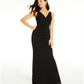 Emerald Sundae Women's Cut Out Back Sleeveless V Neck Maxi Dress Black Size XX-Small
