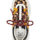 INC Women's Gemella Leather Animal Print Dad Sneakers White Size 9 M