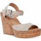 Steve Madden Women's Shoes Jess Leather Open Toe Special, Bone Suede, Size 9.5