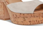 Steve Madden Women's Shoes Jess Leather Open Toe Special, Bone Suede, Size 9.5