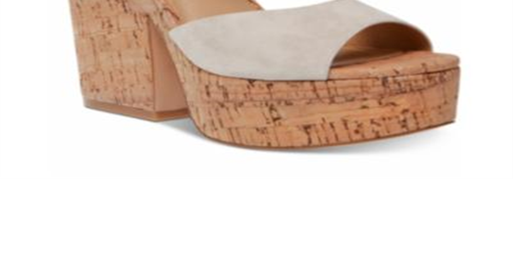 Steve Madden Women's Shoes Jess Leather Open Toe Special, Bone Suede, Size 9.5