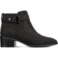 Giani Bernini Women's Leather Putneyy Memory Foam Block Heel Boot Black Size 6M