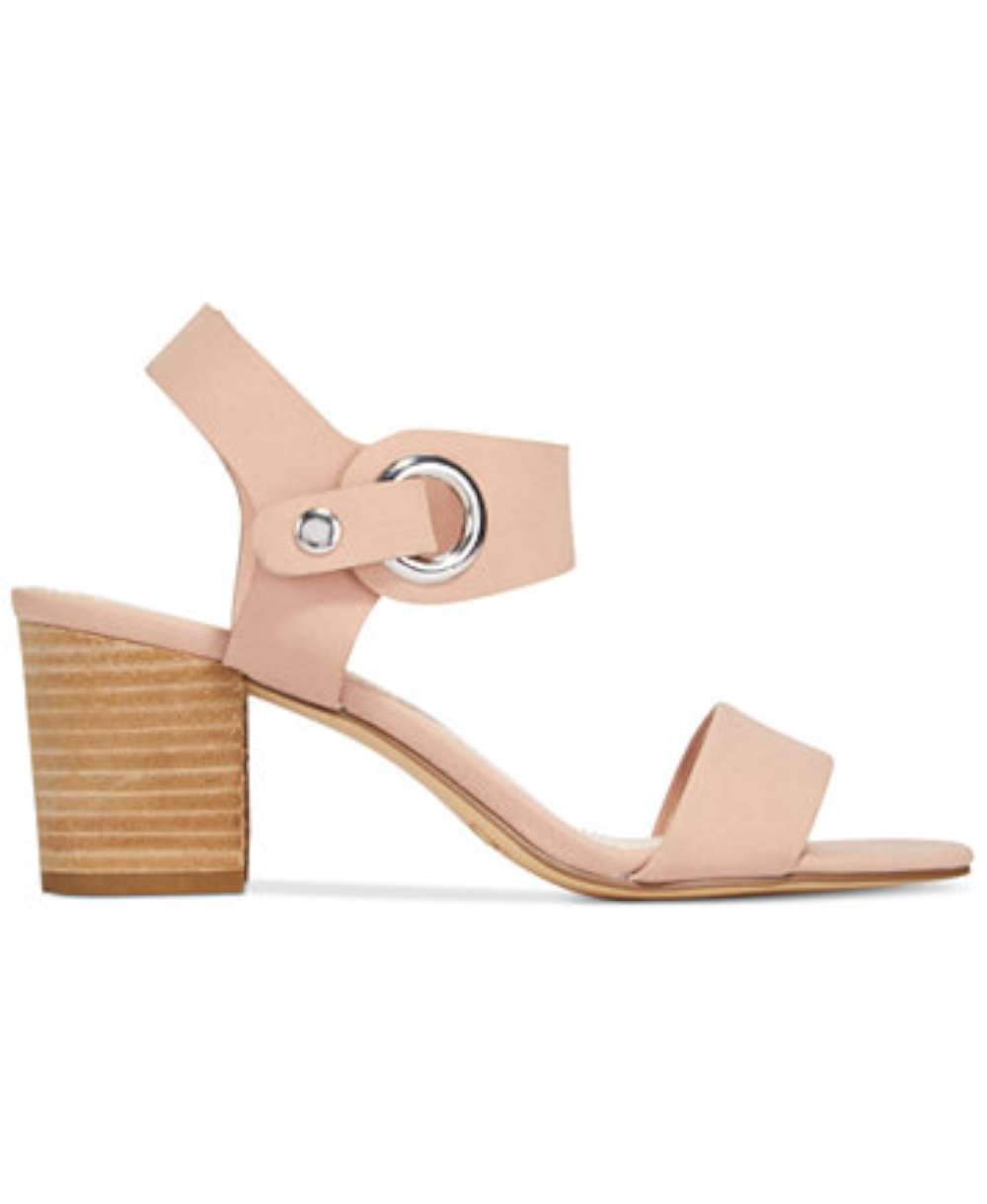 Bar III Women's Birdie2 Open Toe Casual Ankle Strap Sandals Pink Size 11 M