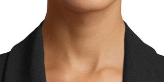 Anne Klein Women's 3/4 Sleeve Open Cardigan Party Top Black Size Small