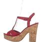 American Rag Women's amie1 Casual Platform Sandals Red Size 11 M