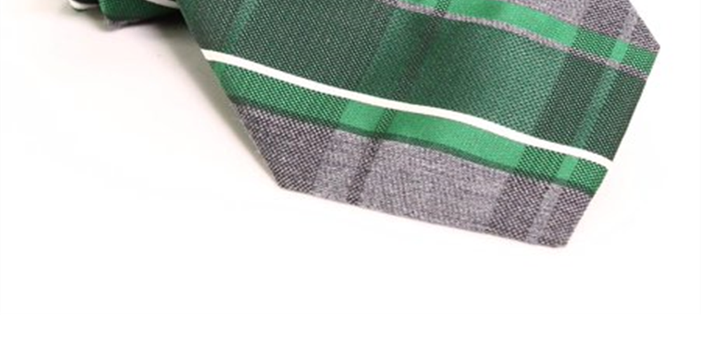 Van Heusen Men's One Plaid Skinny Slim Neck Tie Green Size Regular