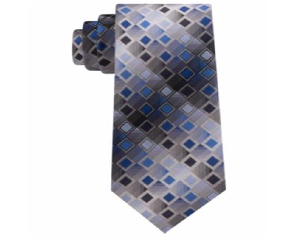 Van Heusen Men's Brent Geo Tie Navy  One Size